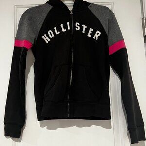 Hollister Black Colorblock Hooded Jacket Women’s Small